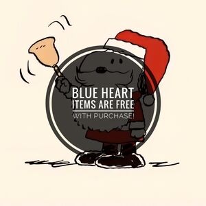 Blue Heart Items Are Free With Any Purchase!